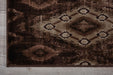 Nourison karma nourison krm02 chocolate Brown Living Room  Rug.