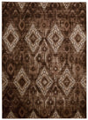 Nourison karma nourison krm02 chocolate Brown Living Room  Rug.