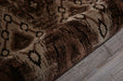 Nourison karma nourison krm02 chocolate Brown Living Room  Rug.