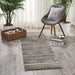 Nourison karma nourison krm03 stone Grey Living Room  Rug.