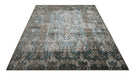 Nourison karma nourison krm04 blue Blue Living Room  Rug.