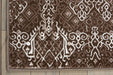 Nourison karma nourison krm04 mocha Brown Living Room  Rug.