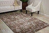Nourison karma nourison krm04 mocha Brown Living Room  Rug.