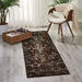 Nourison karma nourison krm04 mocha Brown Living Room  Rug.