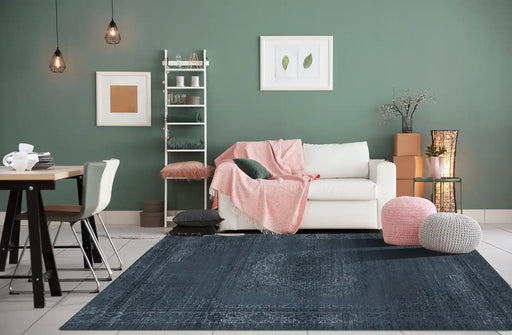 Jackie and the Fish jackieandthefish khayyam told me darsena Blue, Navy Living Room Flat Weave Rug.
