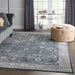 Nourison malta mai12 navy ivory Blue, Navy Living Room  Rug.