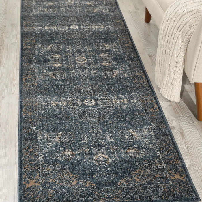 Nourison malta mai01 navy Blue, Navy Living Room  Rug.