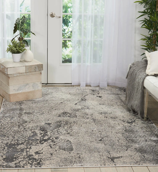 Nourison heritage nourison ki352 grey Grey Living Room  Rug.