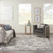 Nourison royal terrace ki40 ivory grey Grey, Ivory Living Room  Rug.