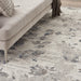 Nourison royal terrace ki40 ivory grey Grey, Ivory Living Room  Rug.