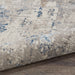 Nourison royal terrace ki42 white blue Blue, Ivory Living Room  Rug.