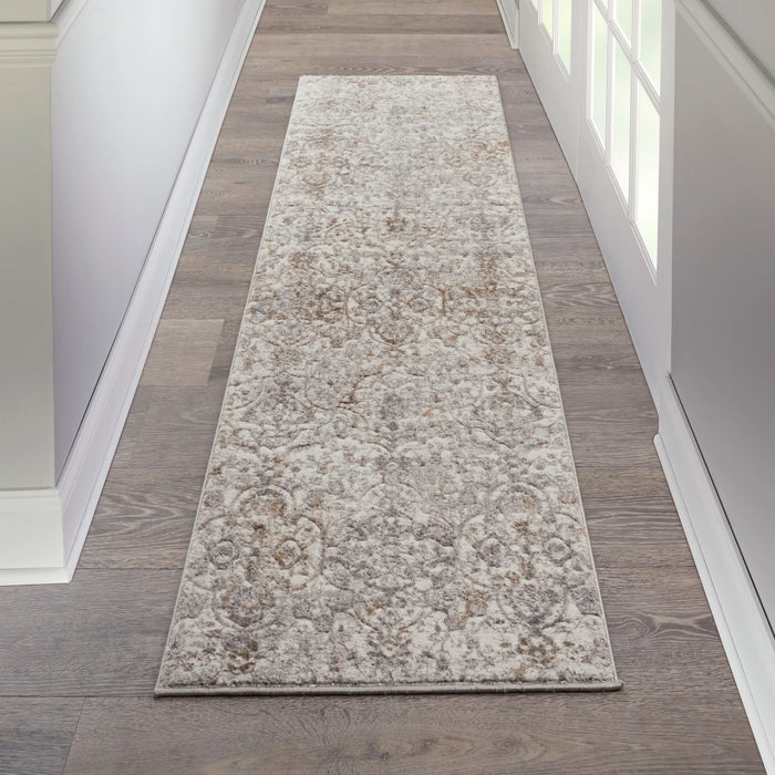 Nourison royal terrace ki43 beige Beige Living Room  Rug.