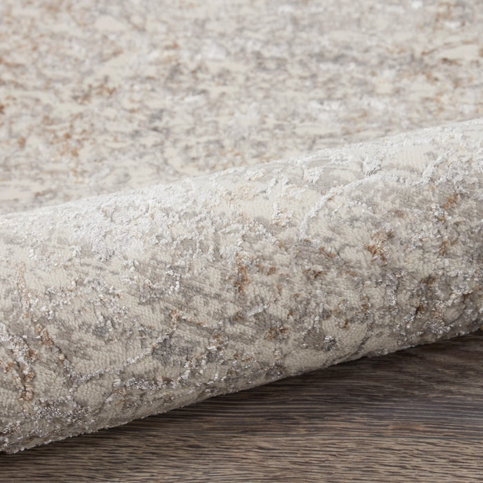 Nourison royal terrace ki43 beige Beige Living Room  Rug.