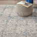Nourison royal terrace ki43 beige blue Blue, Beige Living Room  Rug.