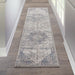 Nourison royal terrace ki44 beige blue Blue, Beige Living Room  Rug.