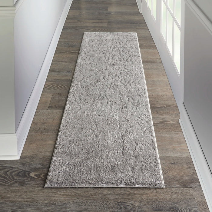 Nourison royal terrace ki45 silver Grey Living Room  Rug.