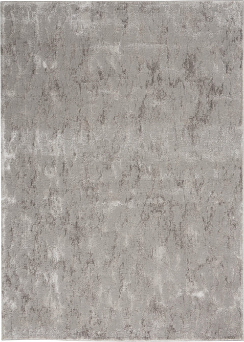 Nourison royal terrace ki45 silver Grey Living Room  Rug.
