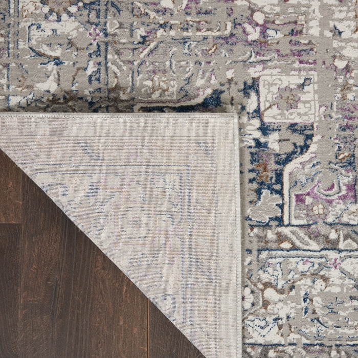 Nourison royal terrace ki46 ivory multi Ivory, Multicoloured Living Room  Rug.