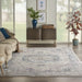 Nourison royal terrace ki46 ivory multi Ivory, Multicoloured Living Room  Rug.