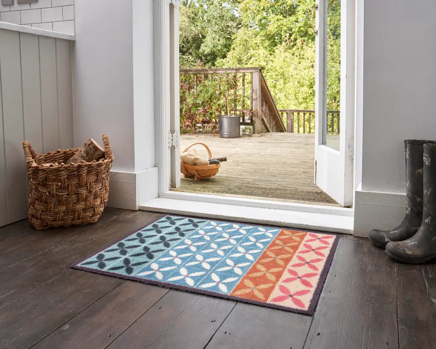 Turtle Mat Dee Hardwicke Flower Fields Painterly Washable