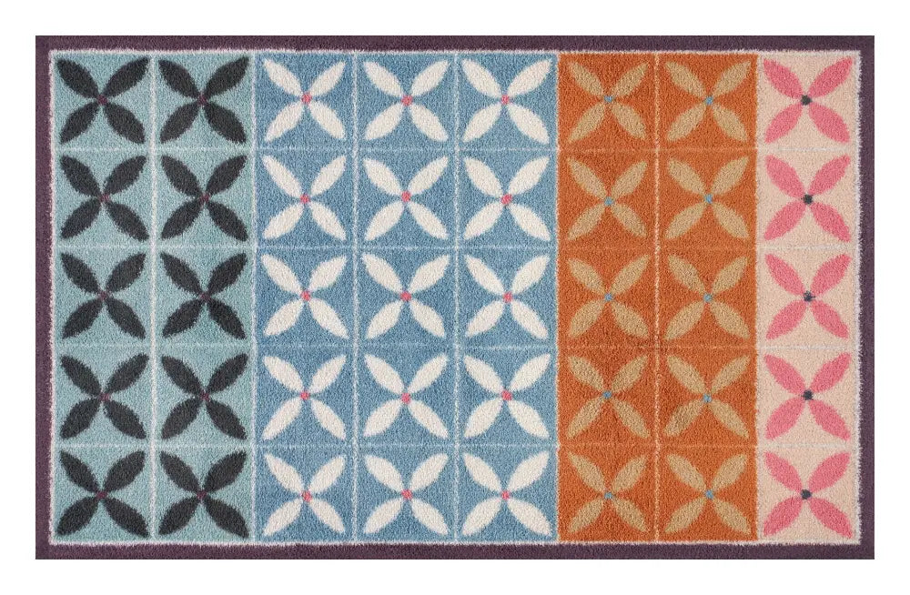 Turtle Mat Dee Hardwicke Flower Fields Painterly Washable