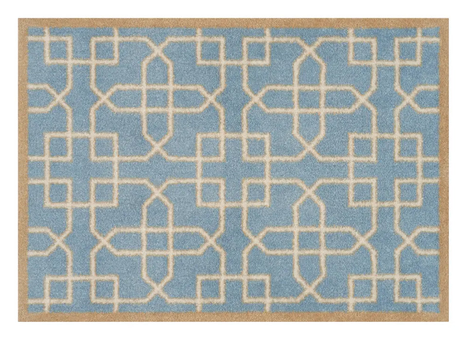 Turtle Mat Hampton Blue by Sanderson Washable