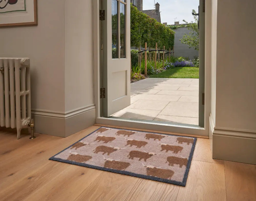 Turtle Mat Highland Cows Washable