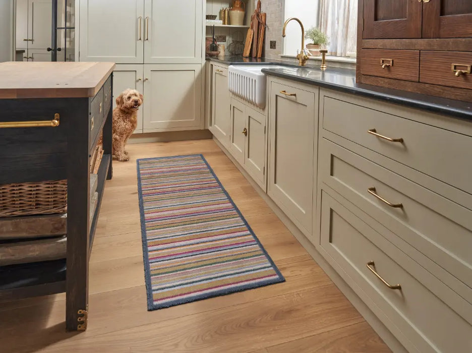 Turtle Design Muted Stripes Washable