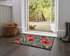 Turtle Design Poppy Field Green Washable