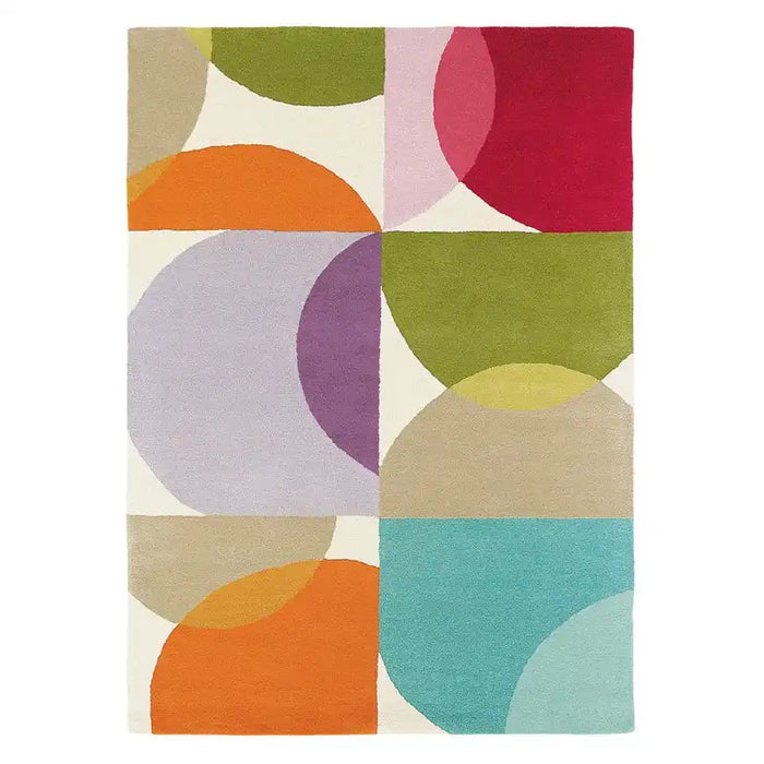 Scion scion hand tufted kaleido pop 26000 Multicoloured Living Room Wool Rug.