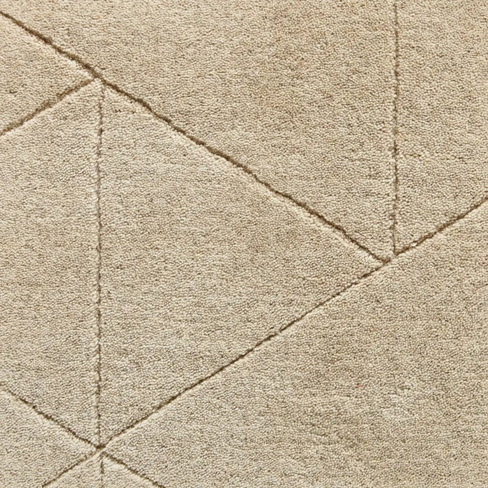 Think Rugs kasbah kb2025 beige Beige Living Room Wool Rug.