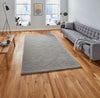 Think Rugs kasbah kb2025 grey Grey Living Room Wool Rug.