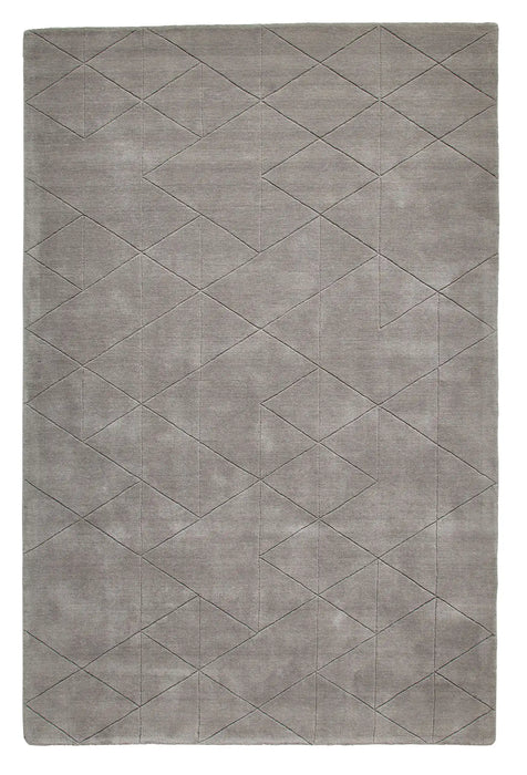 Think Rugs kasbah kb2025 grey Grey Living Room Wool Rug.