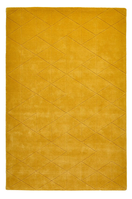 Think Rugs kasbah kb2025 ochre Yellow Living Room Wool Rug.