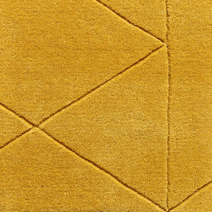 Think Rugs kasbah kb2025 ochre Yellow Living Room Wool Rug.