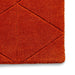 Think Rugs kasbah kb2025 terracotta Orange Living Room Wool Rug.