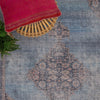 Asiatic kaya dana ky08 Blue, Multicoloured Living Room Flat Weave Rug.