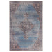 Asiatic kaya dana ky08 Blue, Multicoloured Living Room Flat Weave Rug.