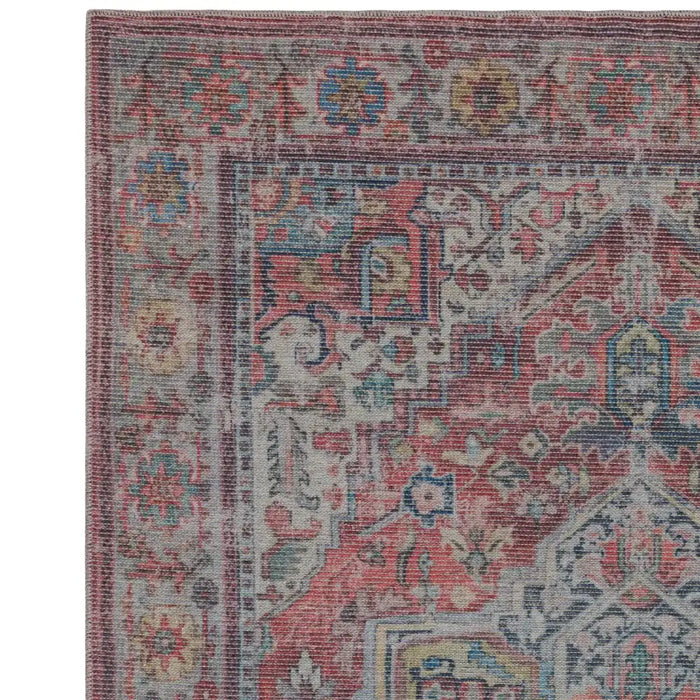 Asiatic kaya iman ky07 Multicoloured, Red Living Room Flat Weave Rug.