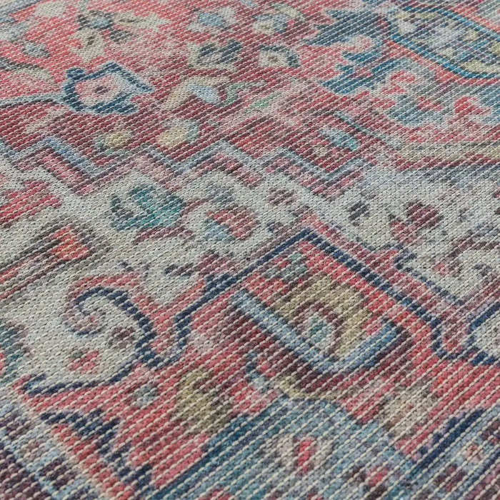 Asiatic kaya iman ky07 Multicoloured, Red Living Room Flat Weave Rug.