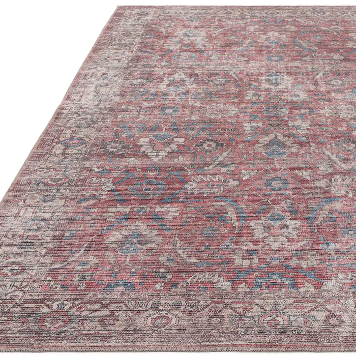 Asiatic kaya mona ky10 Multicoloured, Red Living Room Flat Weave Rug.