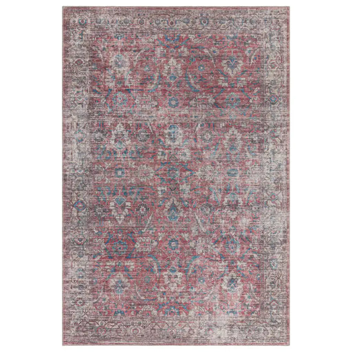 Asiatic kaya mona ky10 Multicoloured, Red Living Room Flat Weave Rug.
