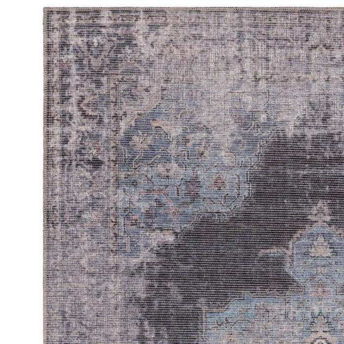 Asiatic kaya roya ky05 Grey, Multicoloured Living Room Flat Weave Rug.