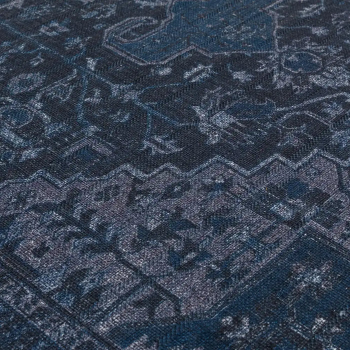 Asiatic kaya sara ky15 Blue Living Room Flat Weave Rug.