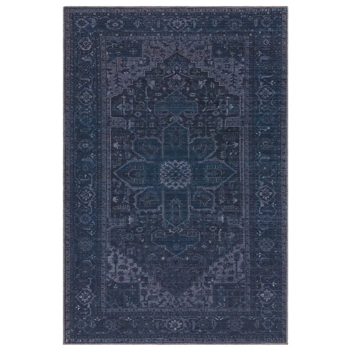 Asiatic kaya sara ky15 Blue Living Room Flat Weave Rug.