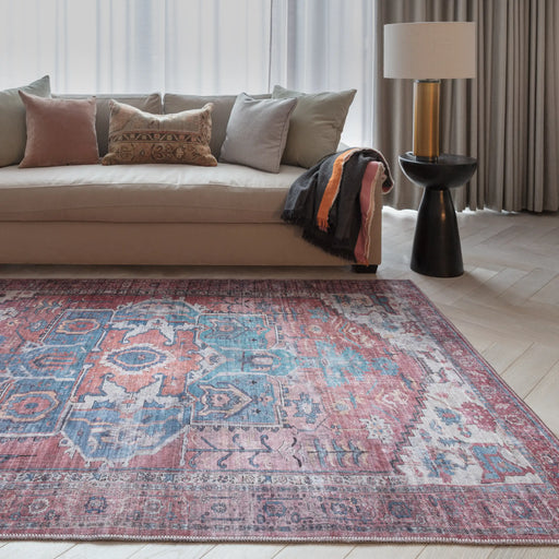 Asiatic kaya shiva ky01 Multicoloured, Red Living Room Flat Weave Rug.