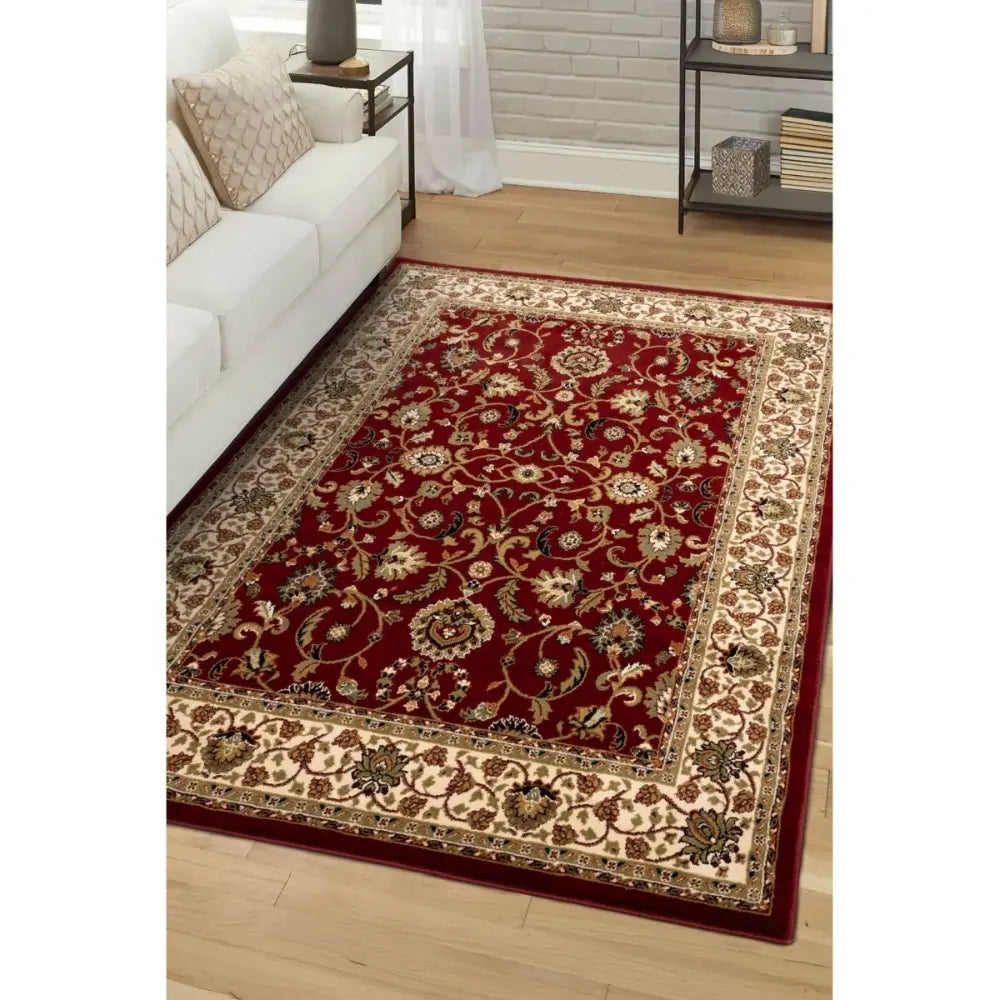 Kellan Floral Red Red Rug — RugsDirect Online