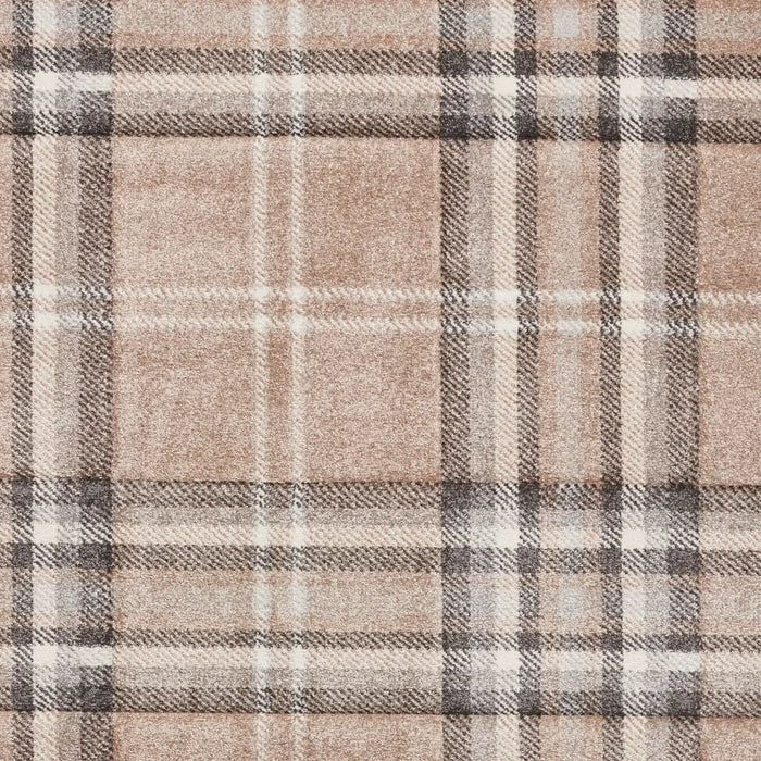Beige Check Rug Kelso Check Beige - Washable Beige Rug — RugsDirect Online