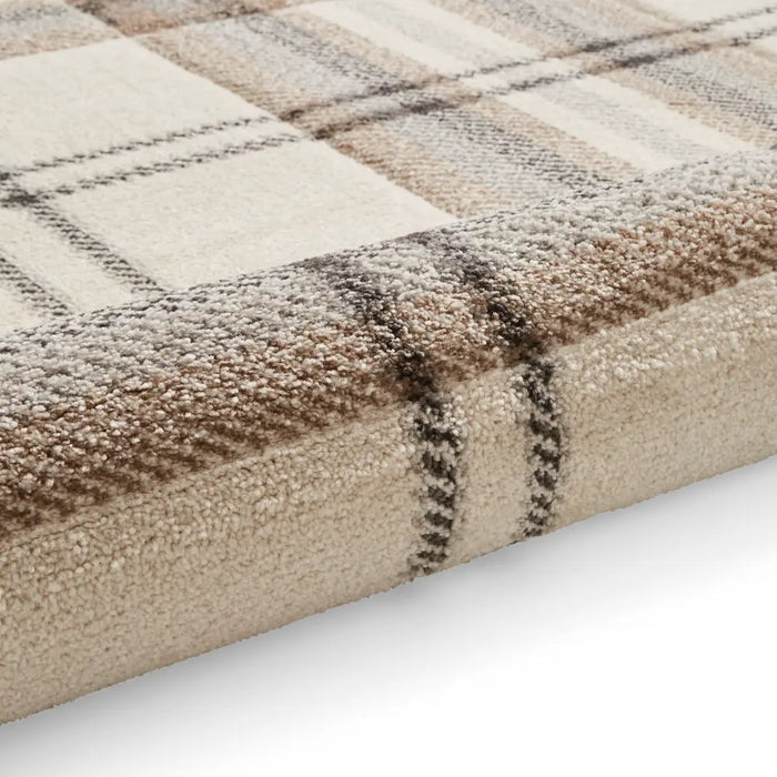 Kelso Check Natural - Washable