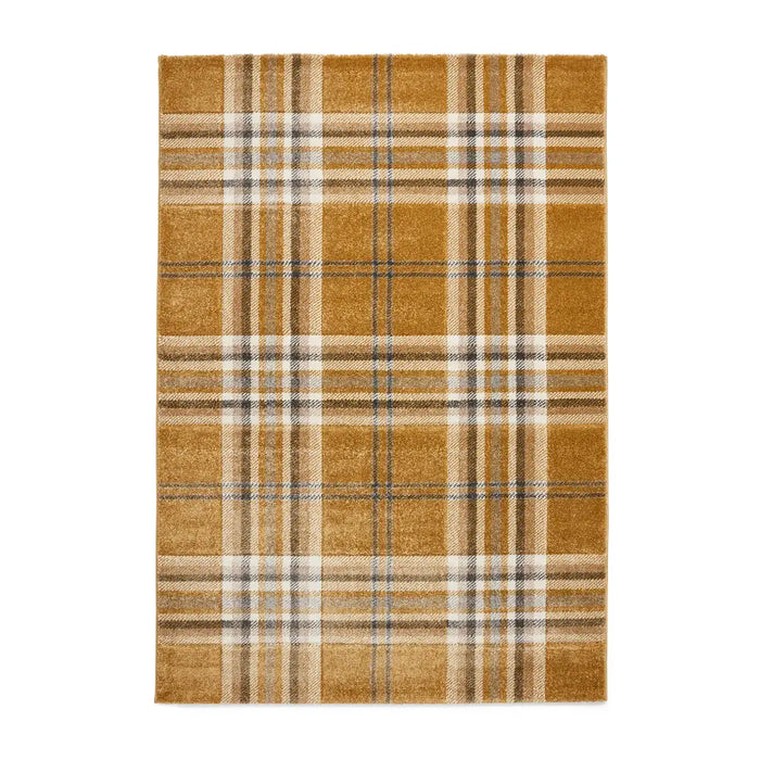 Kelso Check Ochre - Washable